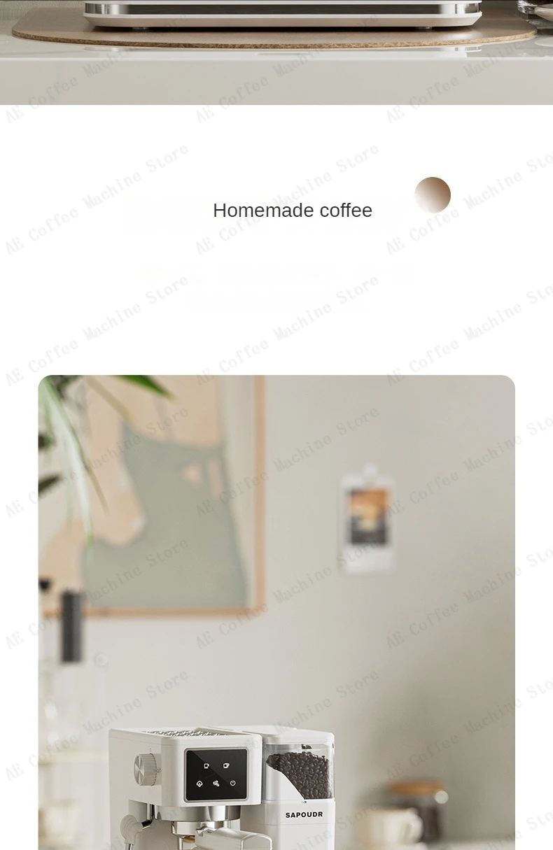 Italian Fully Semi-automatic Coffee Machine Small Home Espresso Machine Milk Froth Grinder All-in-one Coffee Machine Latte Italian Fully Semi-automatic Coffee Machine Small Home Espresso Machine Milk Froth Grinder All-in-one Coffee Machine Latte