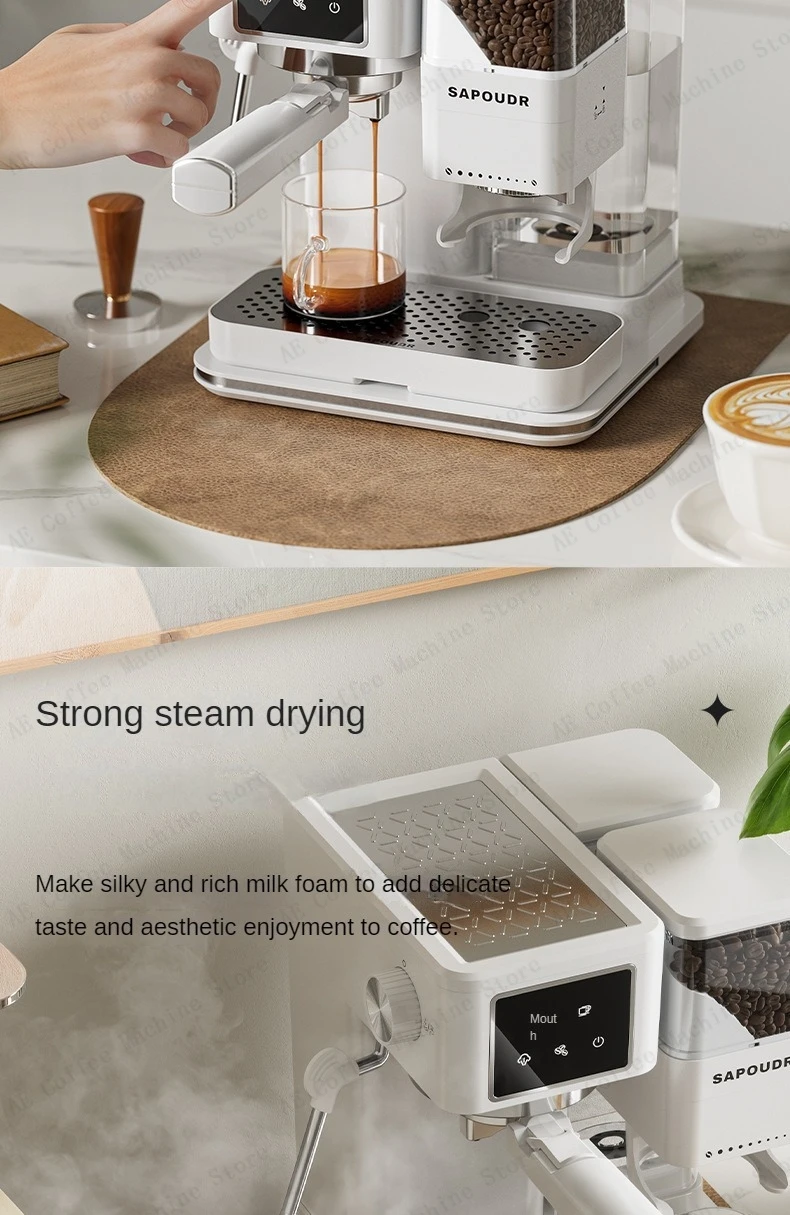 Italian Fully Semi-automatic Coffee Machine Small Home Espresso Machine Milk Froth Grinder All-in-one Coffee Machine Latte Italian Fully Semi-automatic Coffee Machine Small Home Espresso Machine Milk Froth Grinder All-in-one Coffee Machine Latte