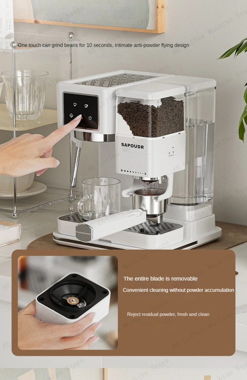 Italian Fully Semi-automatic Coffee Machine Small Home Espresso Machine Milk Froth Grinder All-in-one Coffee Machine Latte Italian Fully Semi-automatic Coffee Machine Small Home Espresso Machine Milk Froth Grinder All-in-one Coffee Machine Latte