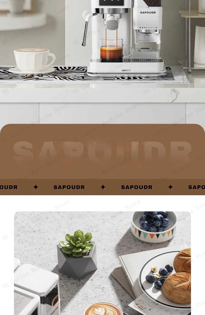 Italian Fully Semi-automatic Coffee Machine Small Home Espresso Machine Milk Froth Grinder All-in-one Coffee Machine Latte Italian Fully Semi-automatic Coffee Machine Small Home Espresso Machine Milk Froth Grinder All-in-one Coffee Machine Latte