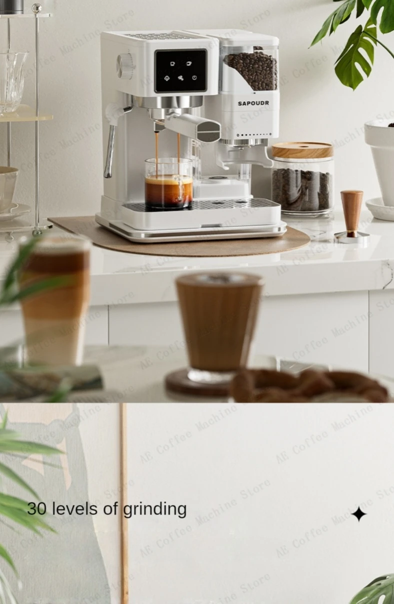 Italian Fully Semi-automatic Coffee Machine Small Home Espresso Machine Milk Froth Grinder All-in-one Coffee Machine Latte Italian Fully Semi-automatic Coffee Machine Small Home Espresso Machine Milk Froth Grinder All-in-one Coffee Machine Latte