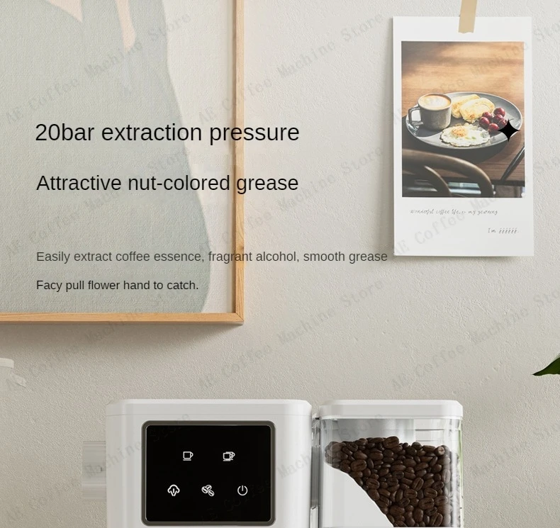 Italian Fully Semi-automatic Coffee Machine Small Home Espresso Machine Milk Froth Grinder All-in-one Coffee Machine Latte Italian Fully Semi-automatic Coffee Machine Small Home Espresso Machine Milk Froth Grinder All-in-one Coffee Machine Latte