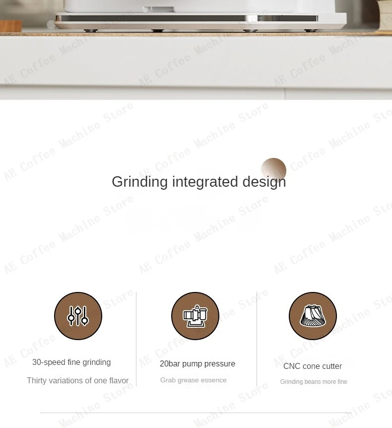 Italian Fully Semi-automatic Coffee Machine Small Home Espresso Machine Milk Froth Grinder All-in-one Coffee Machine Latte Italian Fully Semi-automatic Coffee Machine Small Home Espresso Machine Milk Froth Grinder All-in-one Coffee Machine Latte