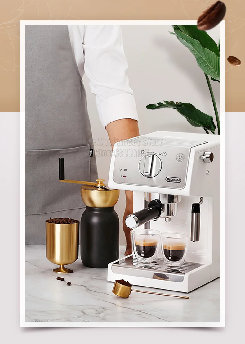 Delonghi Coffee Maker Household Espresso Machine 15BAR American Coffee Milk Foam Semi-automatic Pumping Coffee Machine 220V Delonghi Coffee Maker Household Espresso Machine 15BAR American Coffee Milk Foam Semi-automatic Pumping Coffee Machine 220V