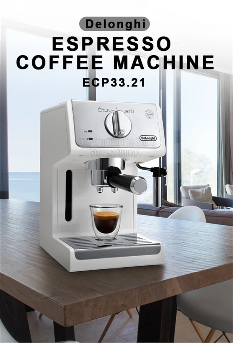 Delonghi Coffee Maker Household Espresso Machine 15BAR American Coffee Milk Foam Semi-automatic Pumping Coffee Machine 220V Delonghi Coffee Maker Household Espresso Machine 15BAR American Coffee Milk Foam Semi-automatic Pumping Coffee Machine 220V