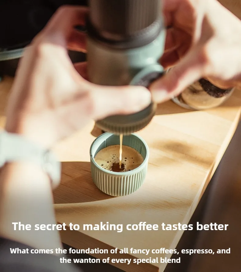Portable Compact Espresso Manual Hand Press Coffee Capsule Machine