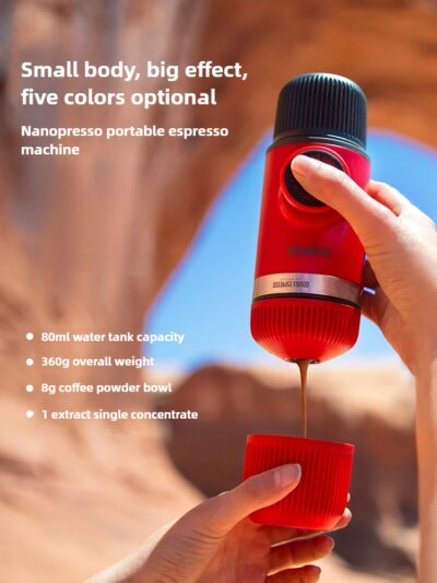 Portable Compact Espresso Manual Hand Press Coffee Capsule Machine - Image 2
