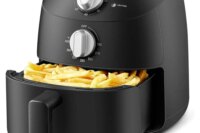 Compact 2.1 Quart Air Fryer with 12 Menu Options, Adjustable Timer & Temperature Control 180-400 degrees F, Dishwasher-Safe