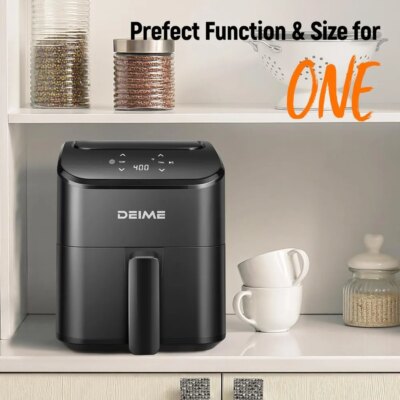 Air Fryer 3 Qt, Small Airfryer Digital Space Saving Compact, Bake, Reheat, Roasts for Quick Easy Meals, Mini Compact & Quiet - Image 5
