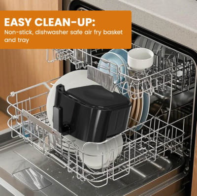 Sejoy Electric Air Fryer Without Oil 5.5L 1500W Digital Energy-Saving Electric Oven with Timer 8 Preset Menus for Family Cooking - Image 2