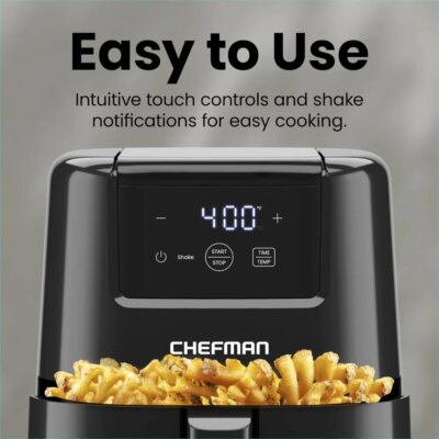 2 Qt Mini Air Fryer – Digital Space-Saving Compact Air Fryer with Nonstick and Dishwasher Safe Basket, Quick & Easy Meals in - Image 5