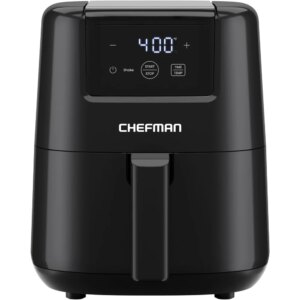 2 Qt Mini Air Fryer – Digital Space-Saving Compact Air Fryer with Nonstick and Dishwasher Safe Basket, Quick & Easy Meals in