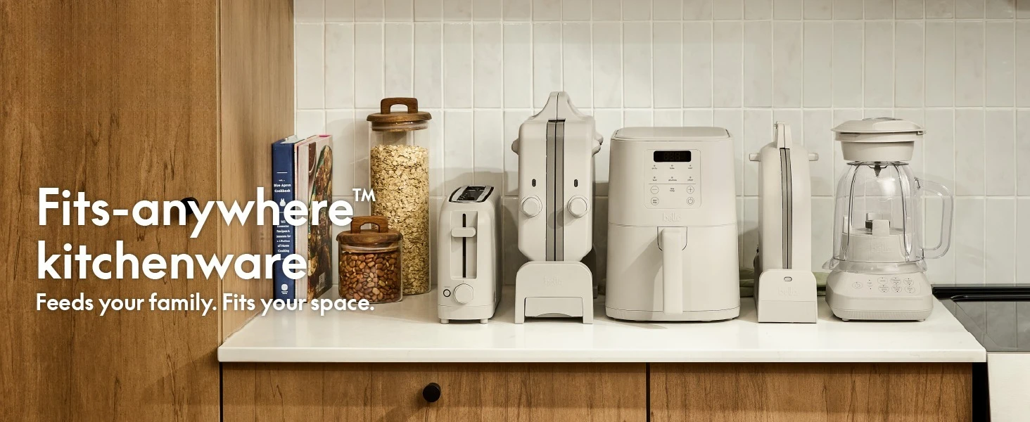 4Qt Slim Air Fryer, Fits-anywhere™ Kitchenware, EverGood™ Ceramic Nonstick Coating, Adjustable Temperature, 6 Preset Cooki 4Qt Slim Air Fryer, Fits-anywhere™ Kitchenware, EverGood™ Ceramic Nonstick Coating, Adjustable Temperature, 6 Preset Cooki