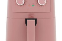 4.5QT Mechanical Air Fryer,PFAS-Free Ceramic Nonstick Adjustable Temperature Timer Dial,LED Indicator,Holiday Gifting,Dusty Pink