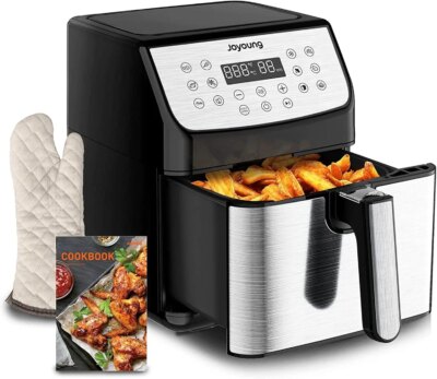 1700W Air Fryer Detachable Double Basket 5.8 QT 13-in-1 Presets LED Touchscreen Toaster Oven Healthy Cooking Kitchen Appliance