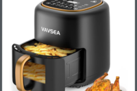 VAVSEA 10-in-1 Air Fryer with Clear Window, 1600W Hot Airfryer Oven with Digital LED Touch Screen, and Non-Stick Basket,6.5QT,