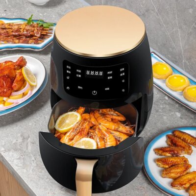6L Air fryer Multi-functional intelligent touch screen oven Large capacity Electro mechanical  deep fryer for home  airfryer - Image 2