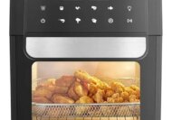 Air Fryer Oven 6.5Qt XL Large Family Size, 8-in-1 Digital Control, Stainless Steel Air Fyer, Nonstick and Dishwasher Safe Basket