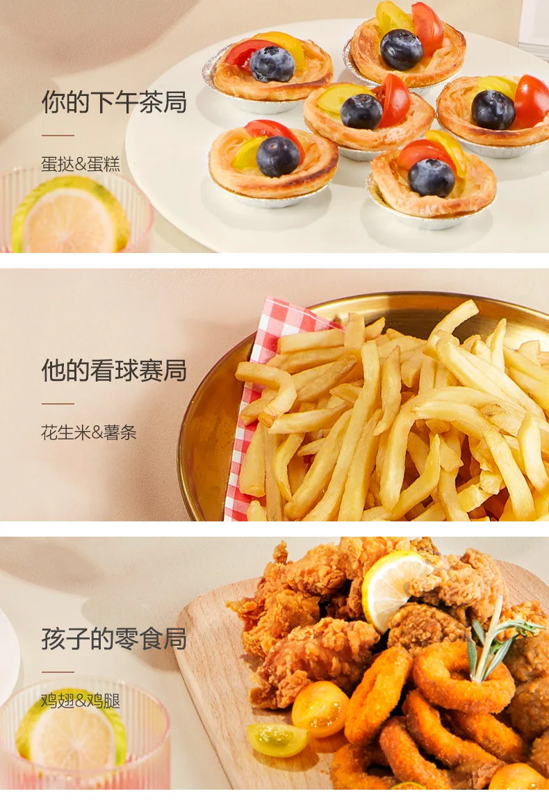 Household large capacity visual air fryer multifunctional healthy touch screen electric oven non-stick pan baking utensils