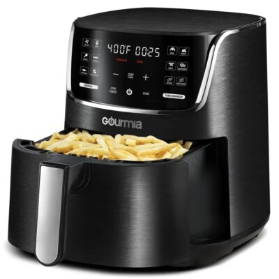 Digital Air Fryer 4 Qt 12 Presets Touchscreen FryForce 360 Technology Nonstick Basket and Tray Dishwasher Safe Intuitive Display - Image 5