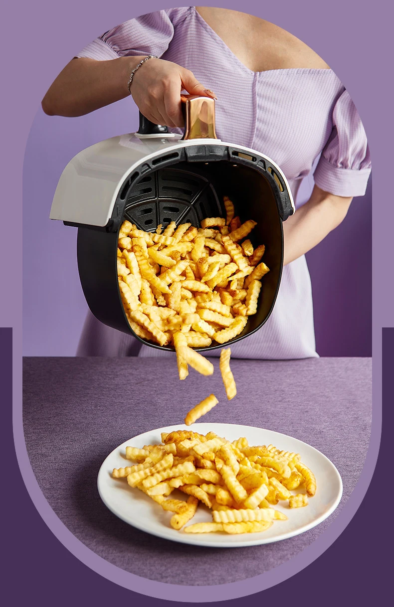 900W 110V-220V Household 8L AirFryer No Oil Electric Fryer with Gridiron Intelligent Touch Screen Oven for Whole Chicken