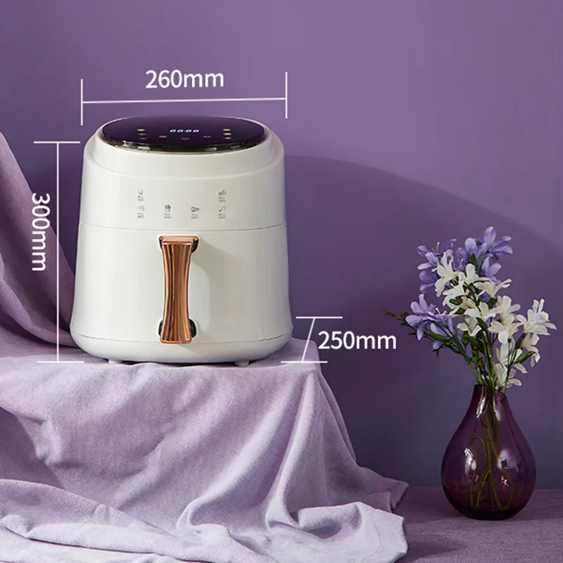 900W 110V-220V Household 8L AirFryer No Oil Electric Fryer with Gridiron Intelligent Touch Screen Oven for Whole Chicken