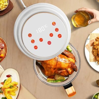Smart Visual Air Fryer 3L Multi-functional Oil-free Fryer Automatic Household 360°Baking LED Touchscreen Deep Fryer without Oil - Image 2