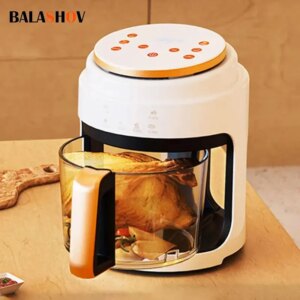 Smart Visual Air Fryer 3L Multi-functional Oil-free Fryer Automatic Household 360°Baking LED Touchscreen Deep Fryer without Oil