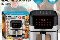 8L Smart Air Fryer Large Capacity Home Oven Fully Automatic Touch Electric Auto Shut Off Visual Cooking Window