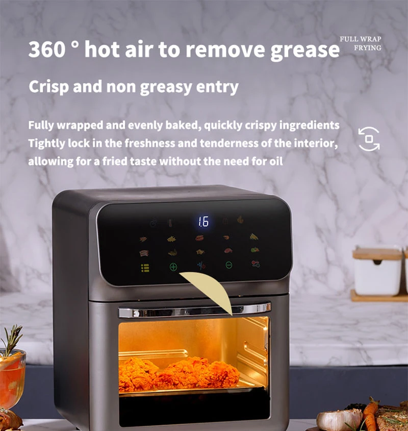 10L Large Capacity Electric Air Fryers Oil-free Automatic Household Kitchen 360°Baking Convection Oven Deep Fryer without Oil 10L Large Capacity Electric Air Fryers Oil-free Automatic Household Kitchen 360°Baking Convection Oven Deep Fryer without Oil