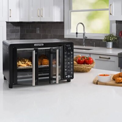 l French Door Air Fryer Toaster Oven, Black - Image 3
