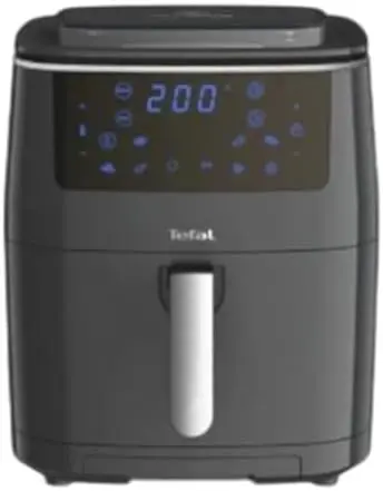 Easy Fry 3-in-1 XXL Digital Air Fryer, Grill and Steamer 6.2L Capacity 7 Programs inc Dehydrator Black FW201, 1700 W
