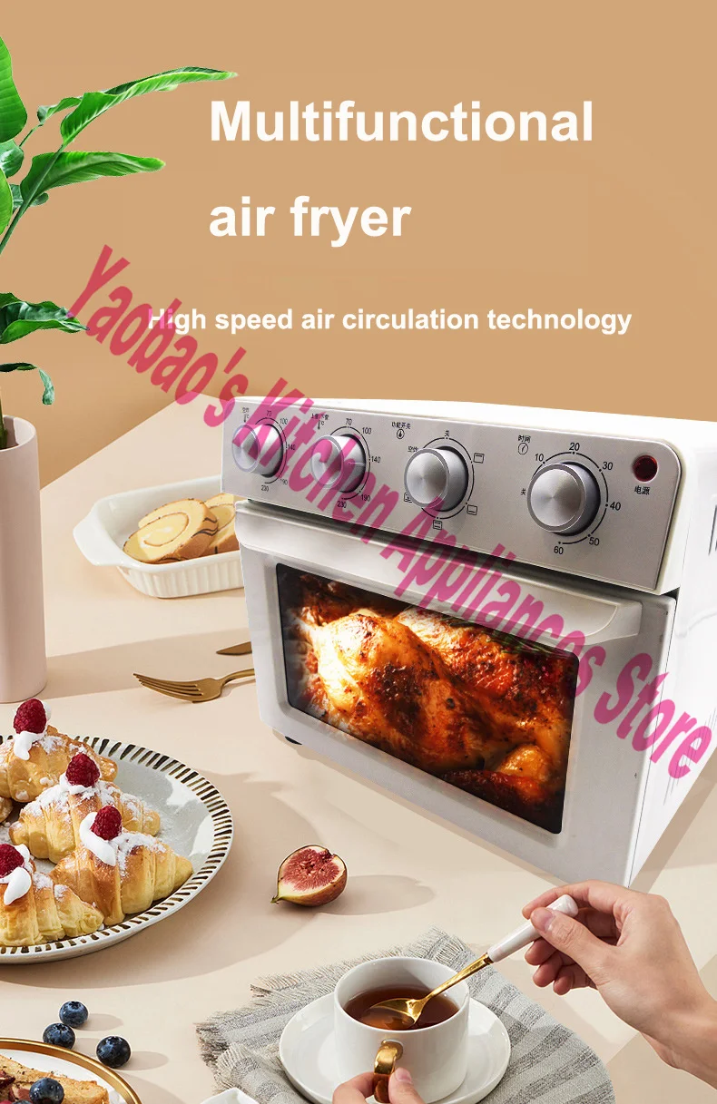20L Air Fryer Household Electric Oven Type Air Frying Oven All-In-One Smart Commercial Electric Oven 1500W 220V