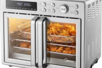 26.4 quarts, oversized air fryer countertop oven 10 in 1 combination, cooking speed increased by 25%, oil reduced by 90%