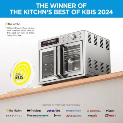 26.4 quarts, oversized air fryer countertop oven 10 in 1 combination, cooking speed increased by 25%, oil reduced by 90% - Image 2