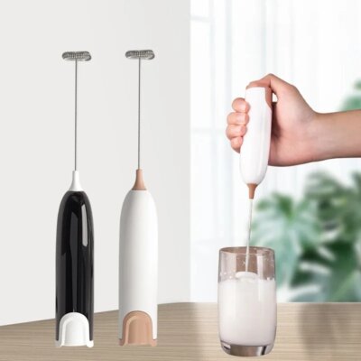 Mini Milk Frother Handheld Foam Maker For Lattes Whisk Coffee Cappuccino Frappe Matcha Hot Chocolate Egg Beater Drink Mixer - Image 4