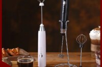 High Quality Electric Milk Frother Foam Maker Handheld USB Rechargeable Foamer High Speeds Drink Mixer Coffee Frothing Wand