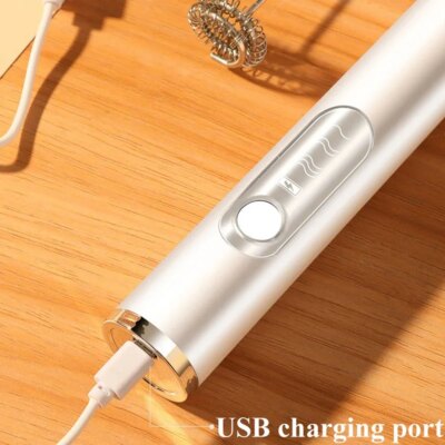 High Quality Electric Milk Frother Foam Maker Handheld USB Rechargeable Foamer High Speeds Drink Mixer Coffee Frothing Wand - Image 6