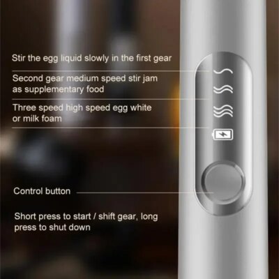 High Quality Electric Milk Frother Foam Maker Handheld USB Rechargeable Foamer High Speeds Drink Mixer Coffee Frothing Wand - Image 5