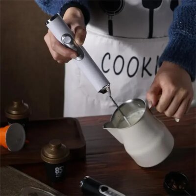 High Quality Electric Milk Frother Foam Maker Handheld USB Rechargeable Foamer High Speeds Drink Mixer Coffee Frothing Wand - Image 3