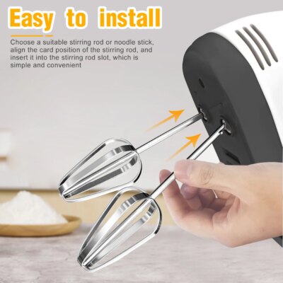 Manual Mini 7 Speed Dough Hand Mixer Food-Blender Multifunctional Handheld Food Processor Automatic Electric Kitchen Mixer Tool - Image 4