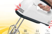 Manual Mini 7 Speed Dough Hand Mixer Food-Blender Multifunctional Handheld Food Processor Automatic Electric Kitchen Mixer Tool