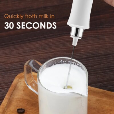 3 In 1 Portable Rechargeable Electric Milk Frother Foam Maker Handheld Foamer High Speeds Drink Mixer Coffee Frothing Wand - Image 4