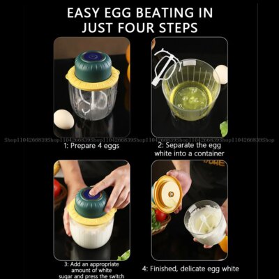 Electric Mixer Ultra-Large Capacity Whisk Egg Beater Control Kitchen Blender USB Wireless Kitchen Automatic Frother Foamer - Image 4