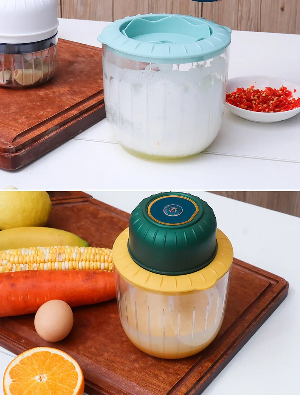 Electric Mixer Ultra-Large Capacity Whisk Egg Beater Control Kitchen Blender USB Wireless Kitchen Automatic Frother Foamer