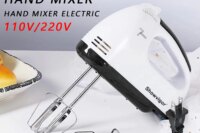 Hand Mixer Hand Mixer Electric 110-220v Power Handheld Mixer for Baking Cake Egg Cream Food Beater 4 Stainless Steel Accessories