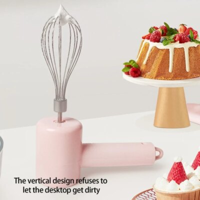 Cordless Wireless Stainless Steel Mixer with 3 Speed Electric Whisk Kitchen Tool D2RD - Image 5