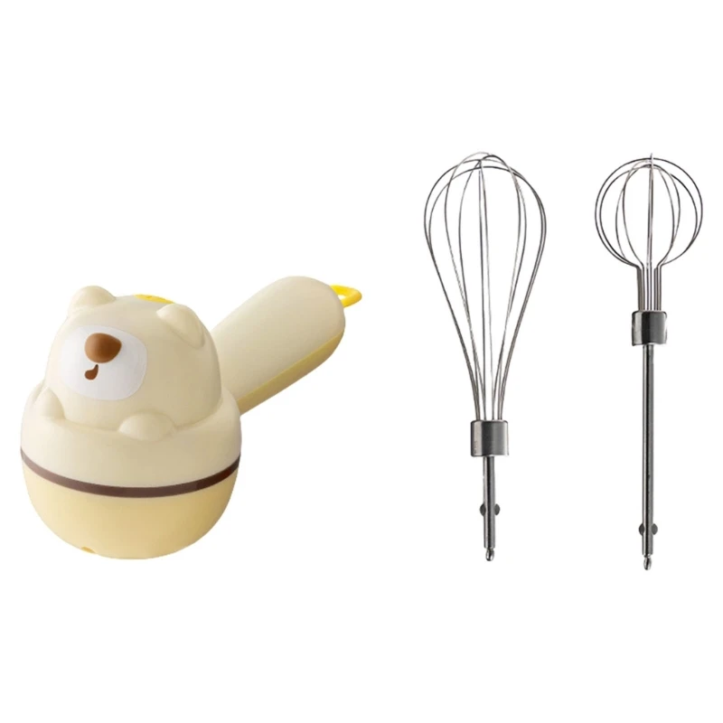 Handheld Whippers Electric Whisks Hand Mixers 3 Speed Cordless Hand Blenders Portable Baking Tool Easy to Clean D2RD