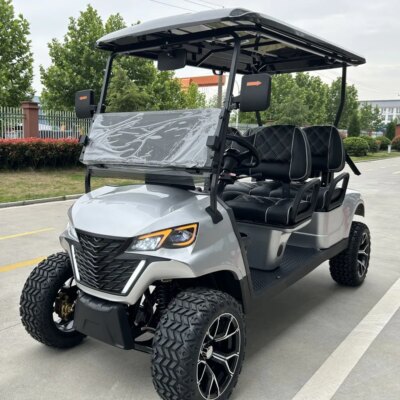 New Design Factory 6 Seat Sightseeing Bus Club Cart Electric Golf Buggy Hunting Car with Ce Dot 14 Inch Off-road Tires - Image 3