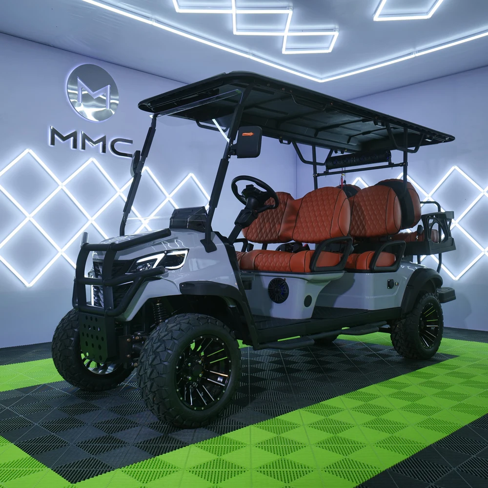 Luxurious Classic Scenic Mini Tourist Car 4-Seater Electric Golf Cart 72V Electric Shuttle Bus-Sightseeing Car